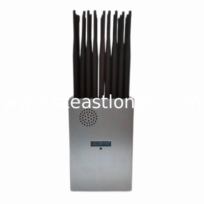 Πλήρης συχνότητας κινητό τηλέφωνο WIFI GPS UHF VHF 12000mAh 27W φορητό παρεμβολικό σήματος